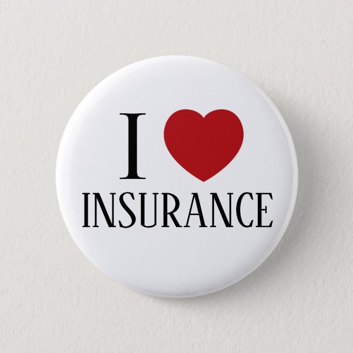 I Love Heart Insurance Button
