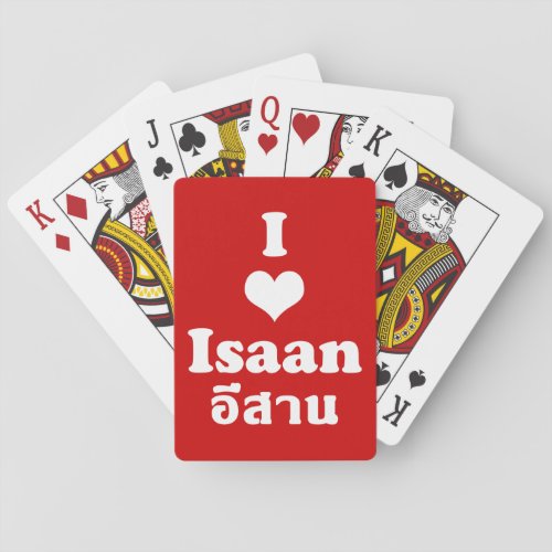 I Love Heart Isaan Poker Cards
