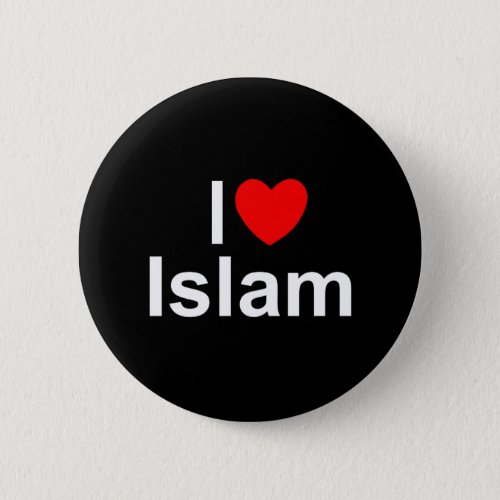 I Love Heart Islam Button