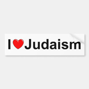 I Love (Heart) Judaism Bumper Sticker