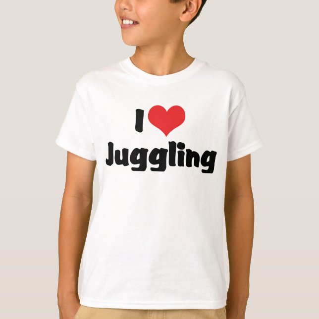I Love Heart Juggling T-Shirt (Front)