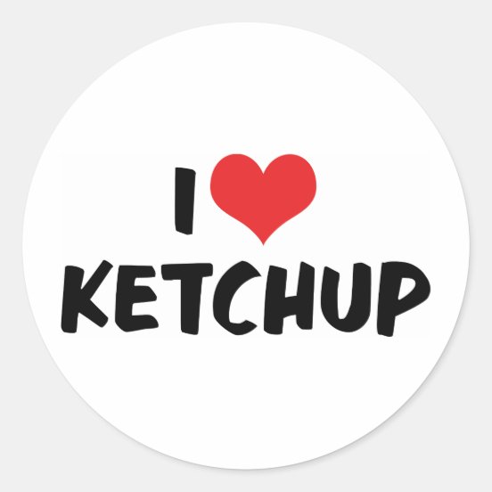 I Heart Ketchup Gifts on Zazzle