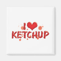 I Love Heart Ketchup - Catsup Lover