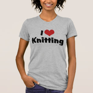 I Love Heart Knitting T-Shirt