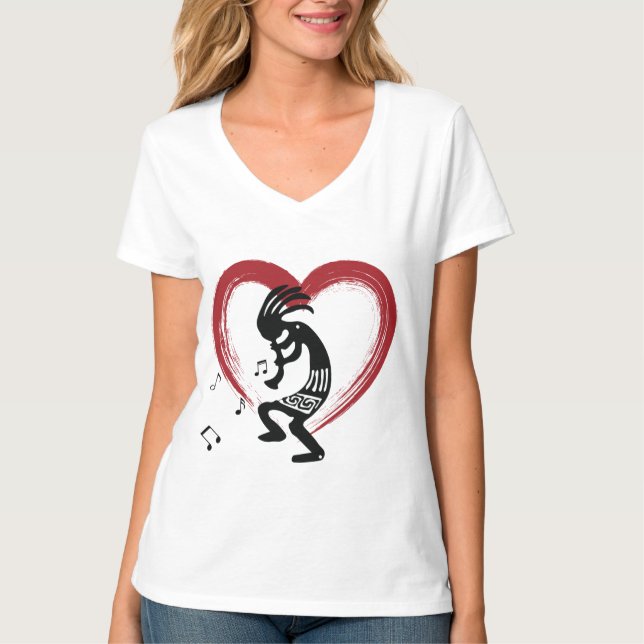I Love Heart Kokopelli T-Shirt (Front)