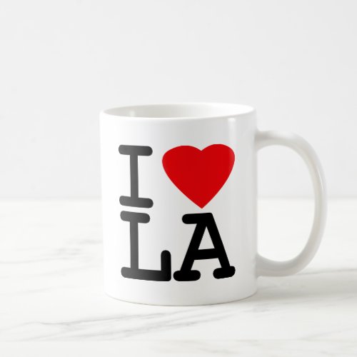 I Love Heart LA Coffee Mug