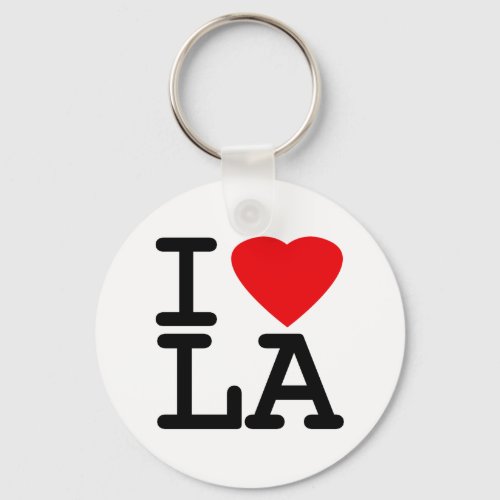 I Love Heart LA Keychain