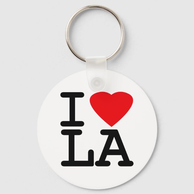 I Love Heart LA Keychain (Front)