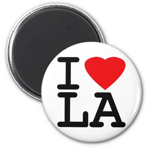 I Love Heart LA Magnet