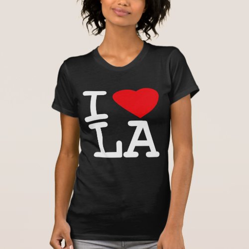 I Love Heart LA T_Shirt