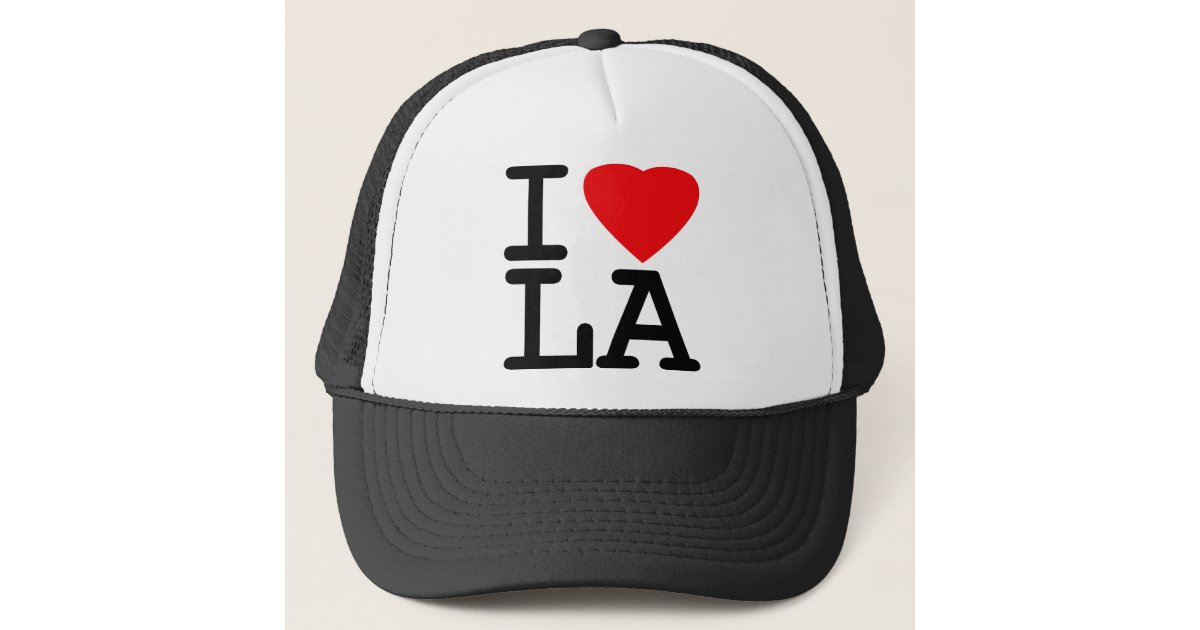 I Love Heart LA Trucker Hat