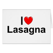 I Love (Heart) Lasagna (Front Horizontal)