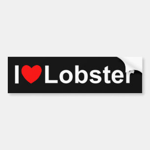 I Love (Heart) Lobster Bumper Sticker