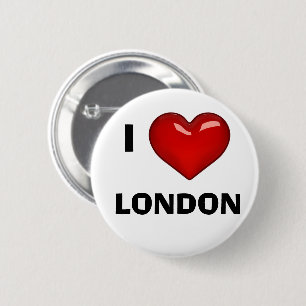 I LOVE (HEART) LONDON editable Button