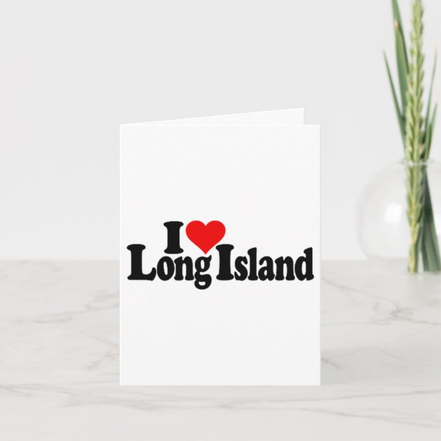 I Love Heart Long Island _1  Card (Front)