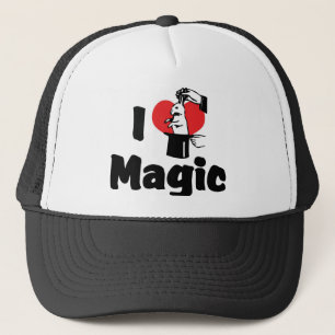I Love Heart Magic - Magic Lover Trucker Hat
