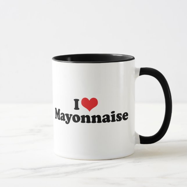I Love Heart Mayo - Mayonnaise Lover Mug (Right)