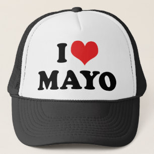 I Love Heart Mayo - Mayonnaise Lover Trucker Hat