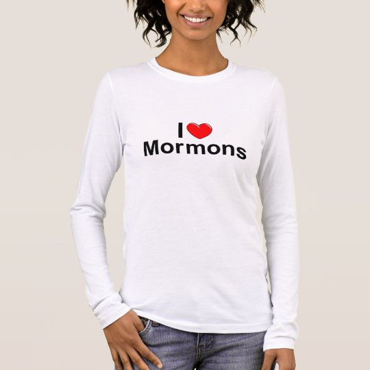 I Love (Heart) Mormons Long Sleeve T-Shirt