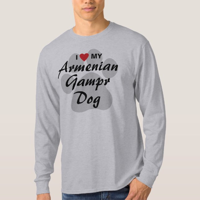 I Love (Heart) My Armenian Gampr T-Shirt (Front)