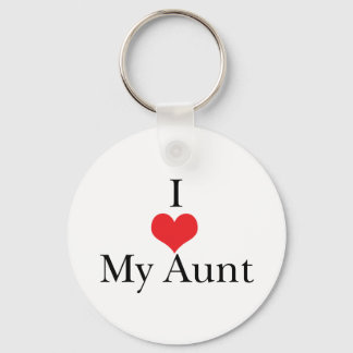 I Love (Heart) My Aunt Keychain