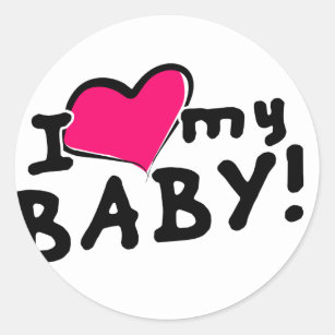 I Love My Baby Girl Stickers Zazzle