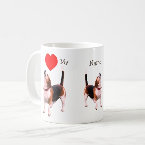 I Love Heart My Beagle Dog Lover Coffee Mug