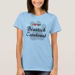 I Love (Heart) My Bluetick Coonhound Dog Lovers T-Shirt