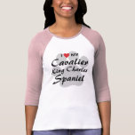 I Love (Heart) My Cavalier King Charles Spaniel T-Shirt