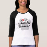 I Love (Heart) My Clumber Spaniel Dog Lovers T-Shirt