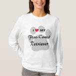 I Love (Heart) My Flat-Coated Retriever T-Shirt