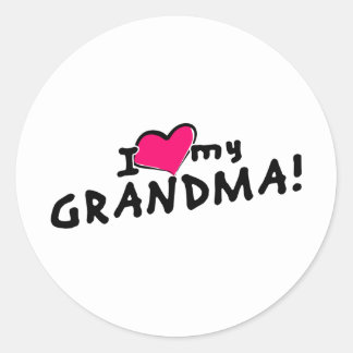 I Love Grandma Stickers | Zazzle