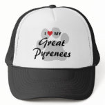 I Love (Heart) My Great Pyrenees Trucker Hat