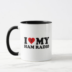 I Love (Heart) My Ham Radio Mug