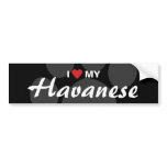 I Love (Heart) My Havanese Bumper Sticker