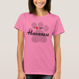 I Love (Heart) My Havanese Dog Lovers Shirt