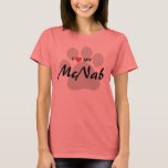 I Love (Heart) My McNab Dog Lovers Shirt