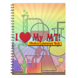 I LOVE (HEART) MY MLT! MEDICAL LAB TECH NOTEBOOK