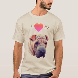 I Love Heart My Shar Pei Dog T-Shirt