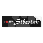 I Love (Heart) My Siberian Bumper Sticker
