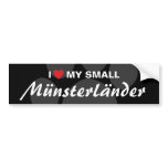 I Love (Heart) My Small Münsterländer Bumper Sticker