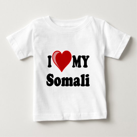 I Love (Heart) My Somali Cat Baby T-Shirt