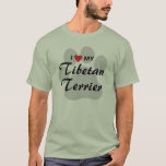 I Love (Heart) My Tibetan Terrier T-Shirt