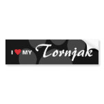 I Love (Heart) My Tornjak Bumper Sticker