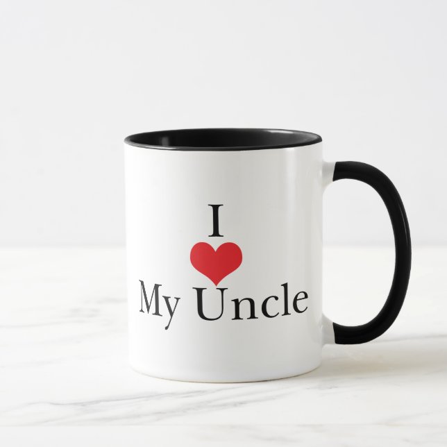 I Love (Heart) My Uncle Mug (Right)