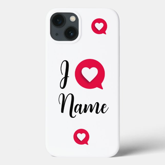 I Love / Heart Name Mag red Two-Tone Coffee Mug Case-Mate iPhone Case (Back)