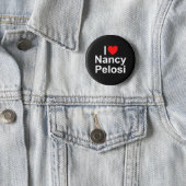 I Love (Heart) Nancy Pelosi Button (In Situ)