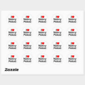 I Love (Heart) Nancy Pelosi Classic Round Sticker (Sheet)