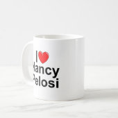 I Love (Heart) Nancy Pelosi Coffee Mug (Front Left)