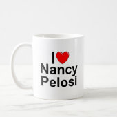 I Love (Heart) Nancy Pelosi Coffee Mug (Left)